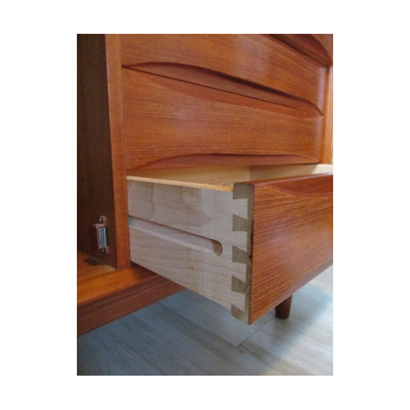 Vintage teak cabinet by Arne Vodder for Dyrlund, Denmark - 1960s