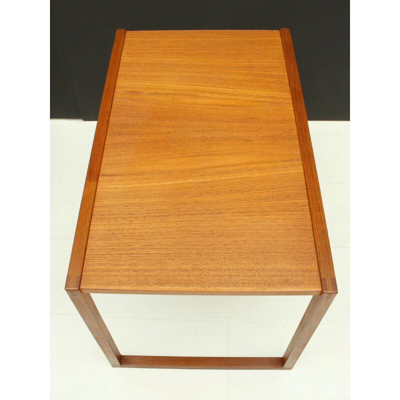 Vintage sef 3 Danish teak nesting tables Model 133 by Kai Kristiansen for Vildbjerg Møbelfabrik ApS - 1960s