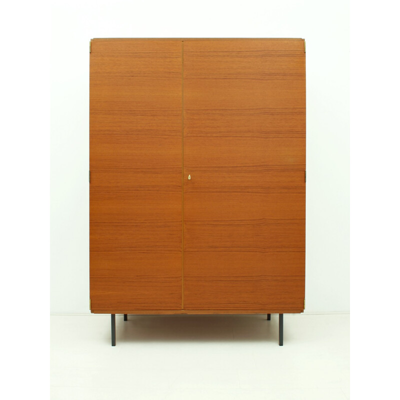 Vintage German teak wardrobe by Günter Renkel for Rego - 1960s