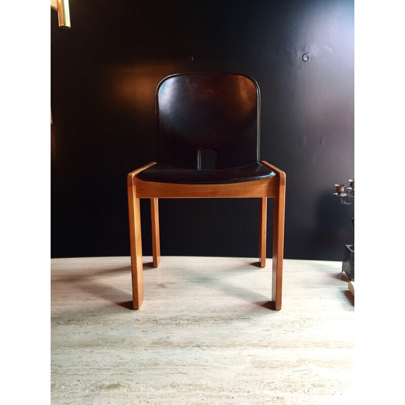 Suite de 4 chaises à repas vintage Modèle 121 par Afra & Tobia Scarpa pour Cassina - 1960