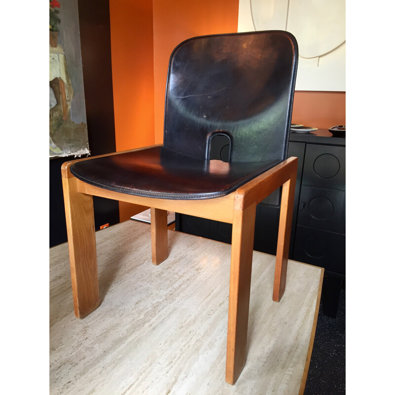 Suite de 4 chaises à repas vintage Modèle 121 par Afra & Tobia Scarpa pour Cassina - 1960