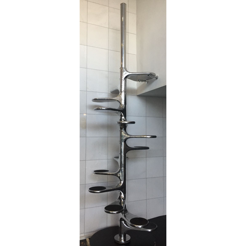 Rare Roger Tallon Aluminium "Helicoid" Staircase -1960s