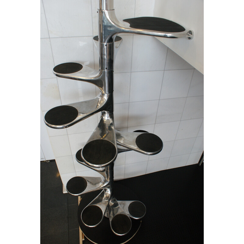 Rare Roger Tallon Aluminium "Helicoid" Staircase -1960s