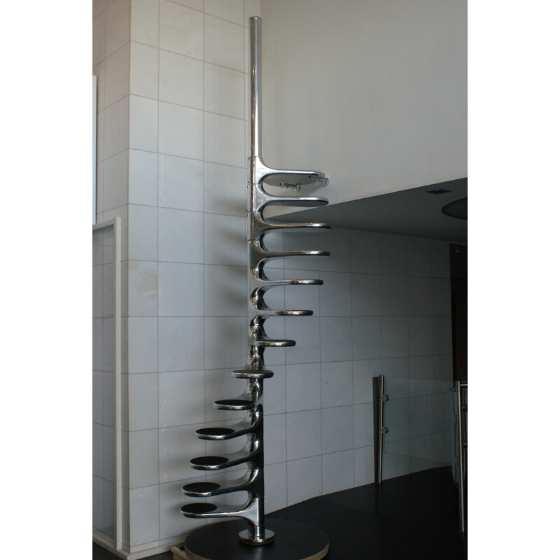 Escalier Hélicoïdal Rare Roger Tallon en Aluminium - 1960