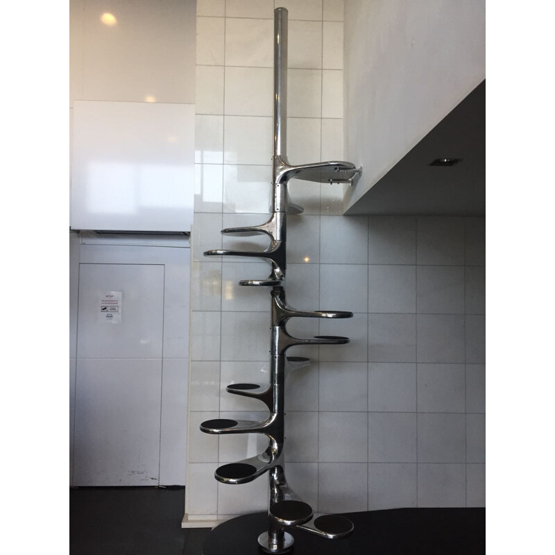 Rare Roger Tallon Aluminium "Helicoid" Staircase -1960s