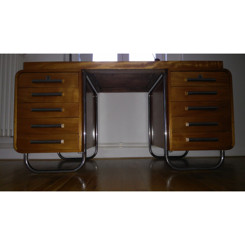 Factory owner desk in steel chrome - 1930s