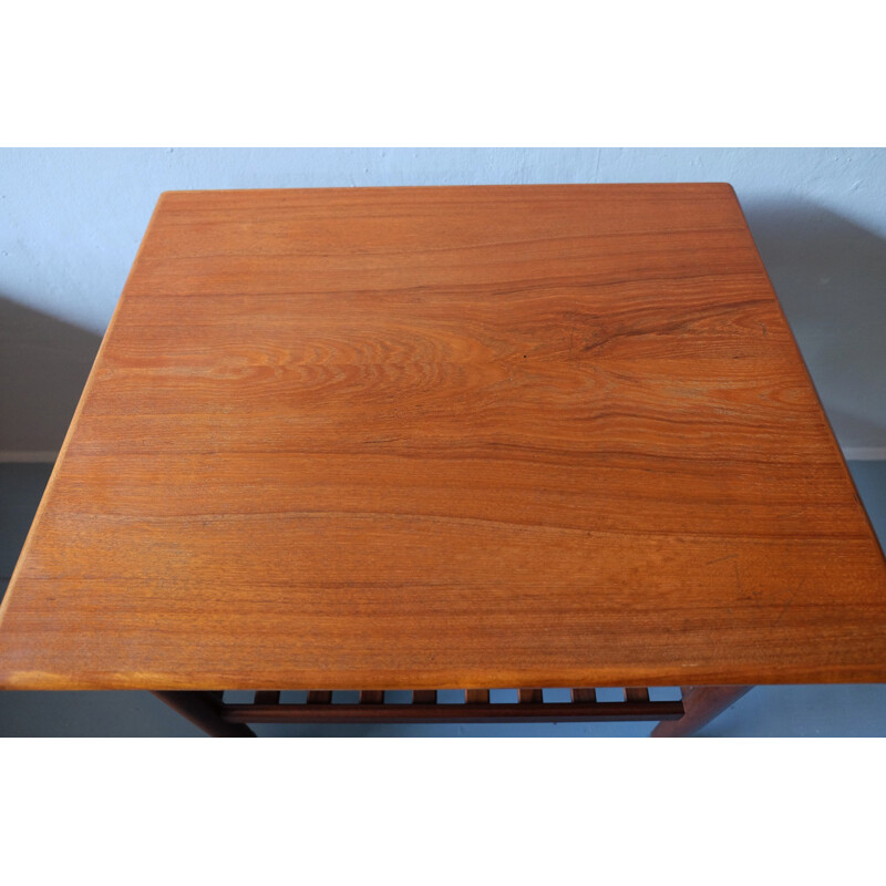 Danish Serving Trolley with Slatted Shelf in Teak - 1960s