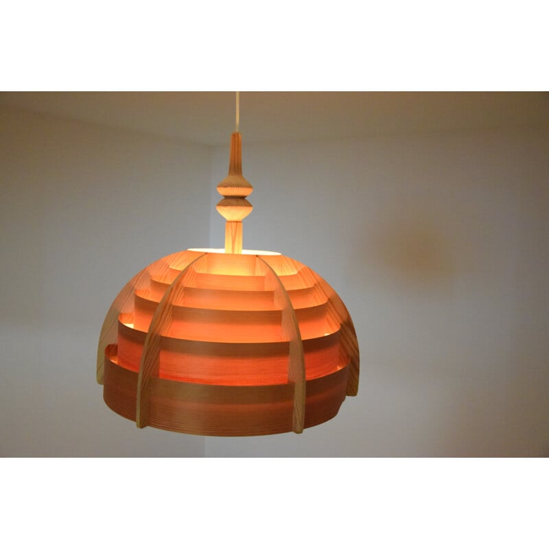 Vintage orange Ceiling lamp by Hans Agne Jakobsson -1970s