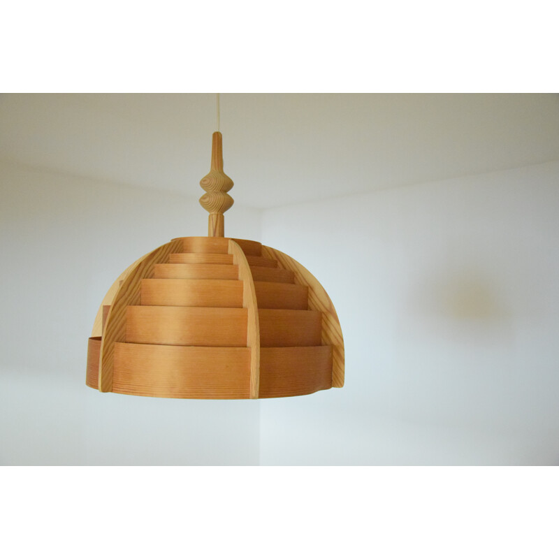 Vintage orange Ceiling lamp by Hans Agne Jakobsson -1970s