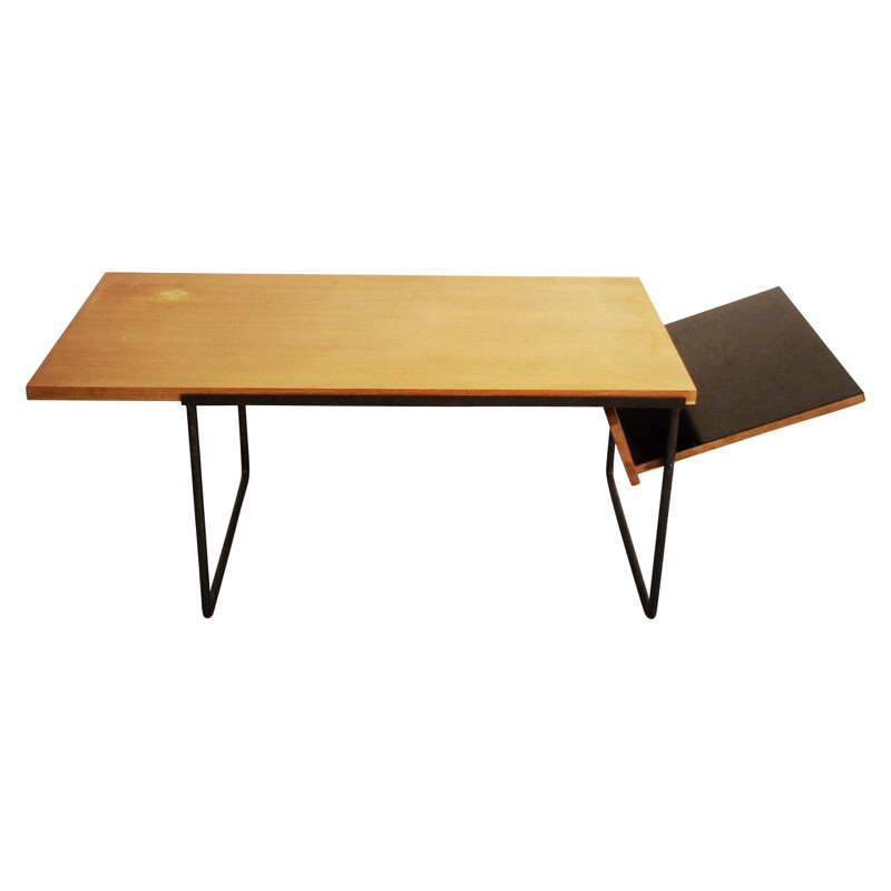 Coffee table in plywood, metal and formica, Georges FRYDMAN - 1950s