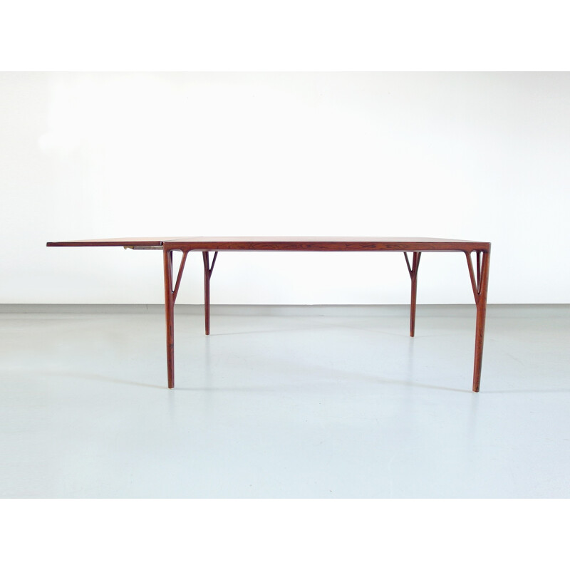 Vintage dining table in rosewood by Helge Vestergaard Jensen - 1950s