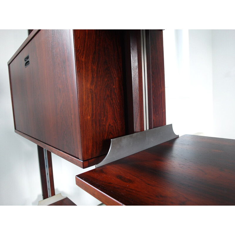 Vintage modular bookcase in rosewood for Stildomus - 1960s