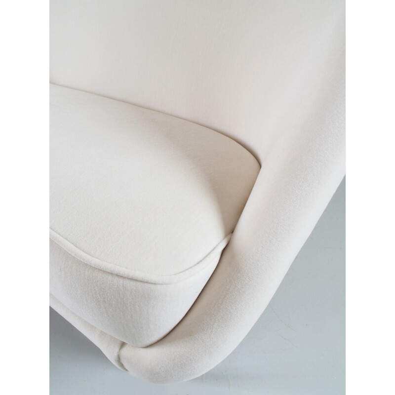 Canapé vintage en velours blanc par Theo Ruth pour Artifort  - 1960