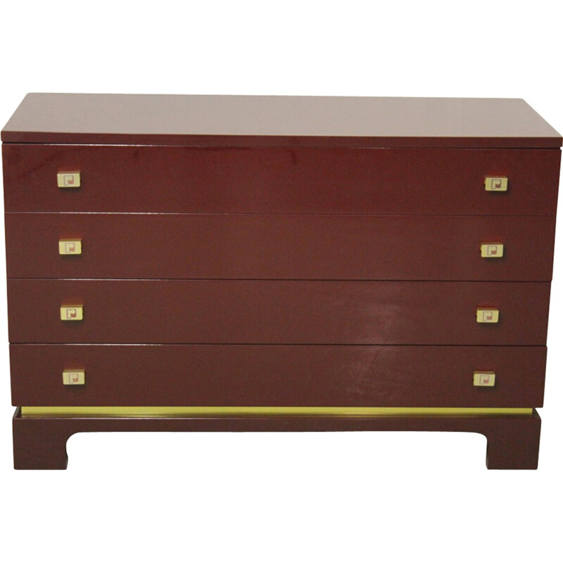 Lacquered vintage chest of drawers by Paco Rabanne - 1970s
