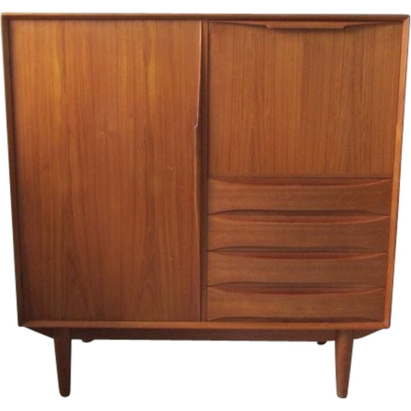 Vintage teak cabinet by Arne Vodder for Dyrlund, Denmark - 1960s