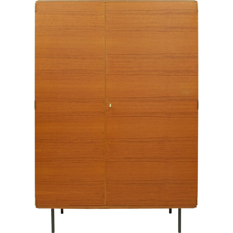 Vintage German teak wardrobe by Günter Renkel for Rego - 1960s