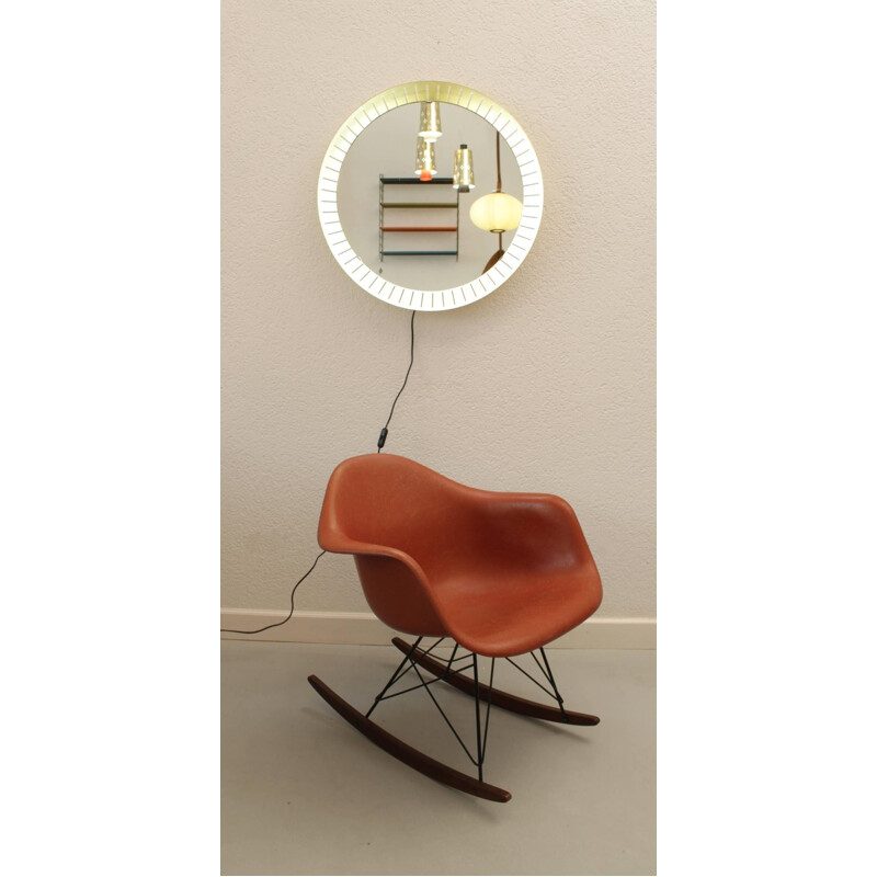 Miroir vintage lumineux par Stilnovo - 1960