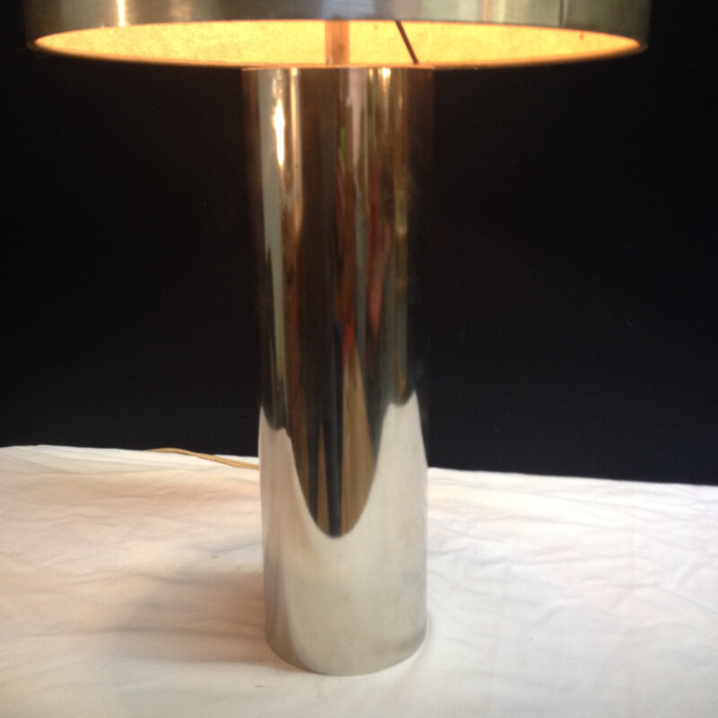 Vintage lamp in chrome metal - 1970s