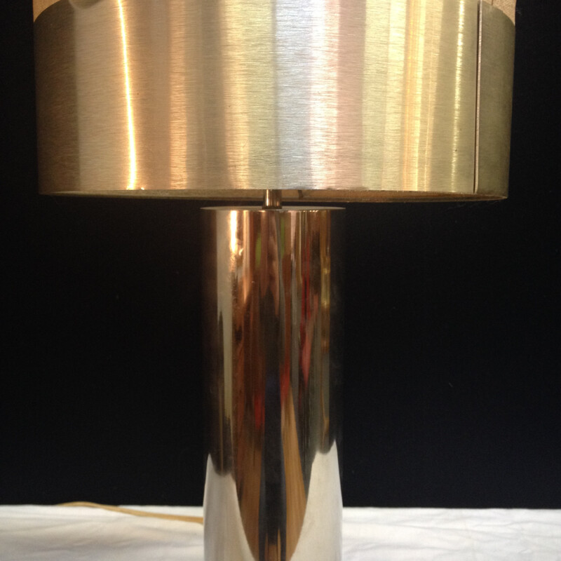 Vintage lamp in chrome metal - 1970s