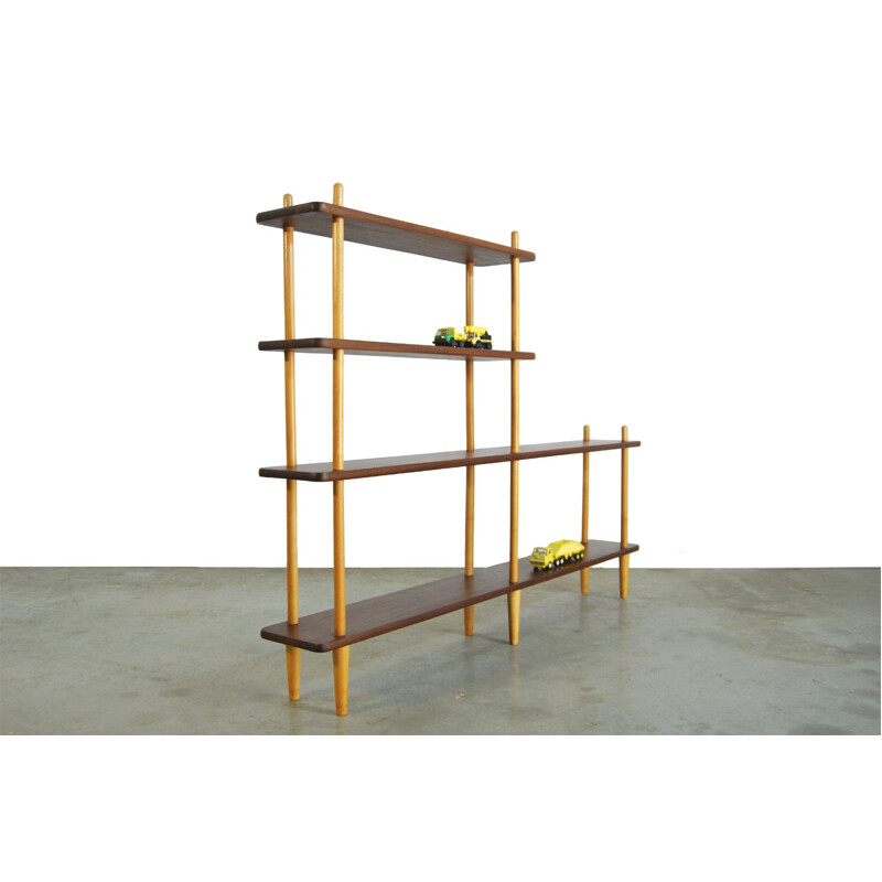 Large Vintage Dutch Roomdivider Bookcase - 1970s