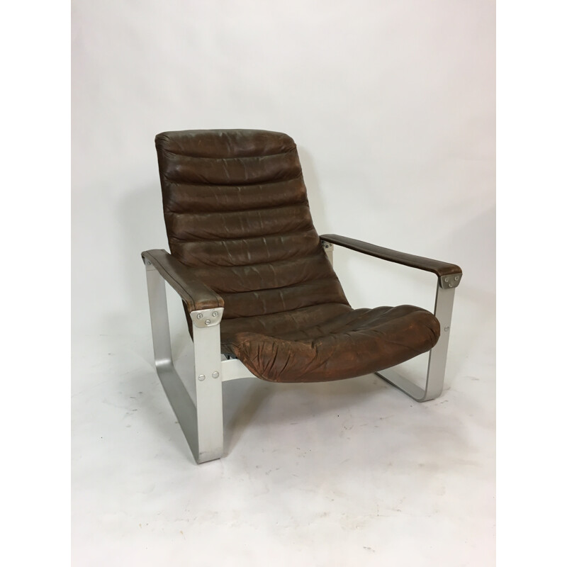 Vintage "Pulkka" Lounge Chair by Ilmari Lappalainen for Asko - 1960s