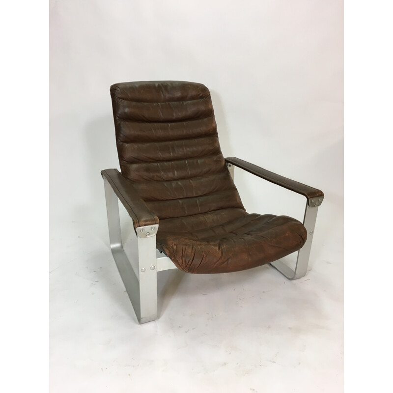 Vintage "Pulkka" Lounge Chair by Ilmari Lappalainen for Asko - 1960s