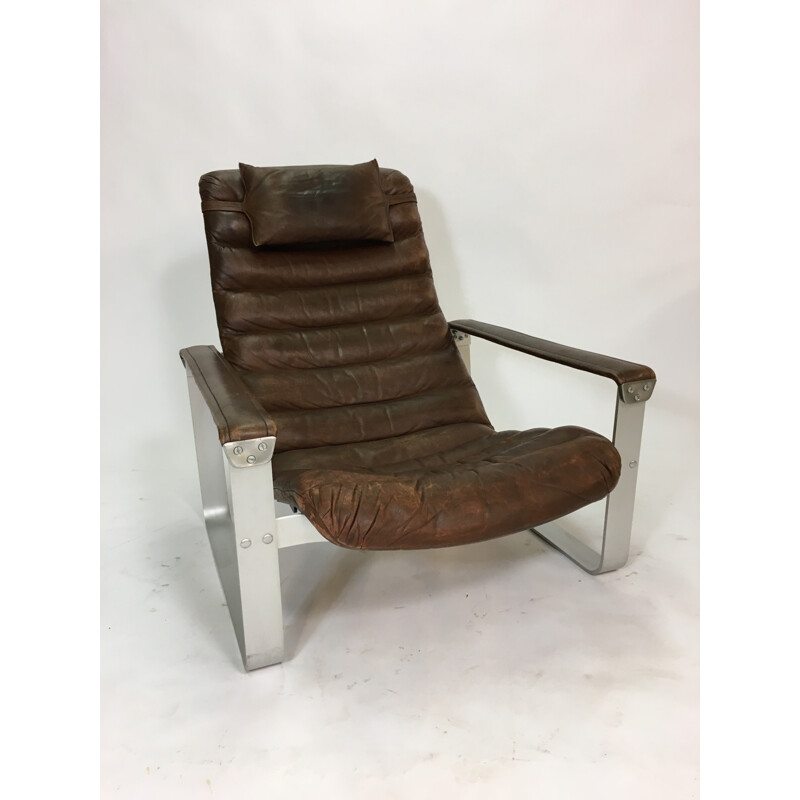 Vintage "Pulkka" Lounge Chair by Ilmari Lappalainen for Asko - 1960s