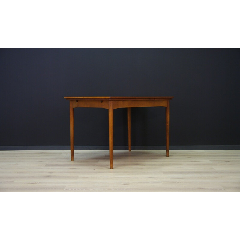 Vintage dinig table in teak with extensions -1960s