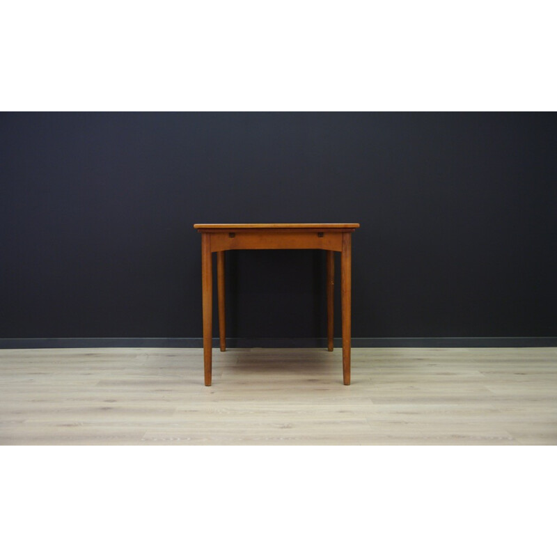 Vintage dinig table in teak with extensions -1960s
