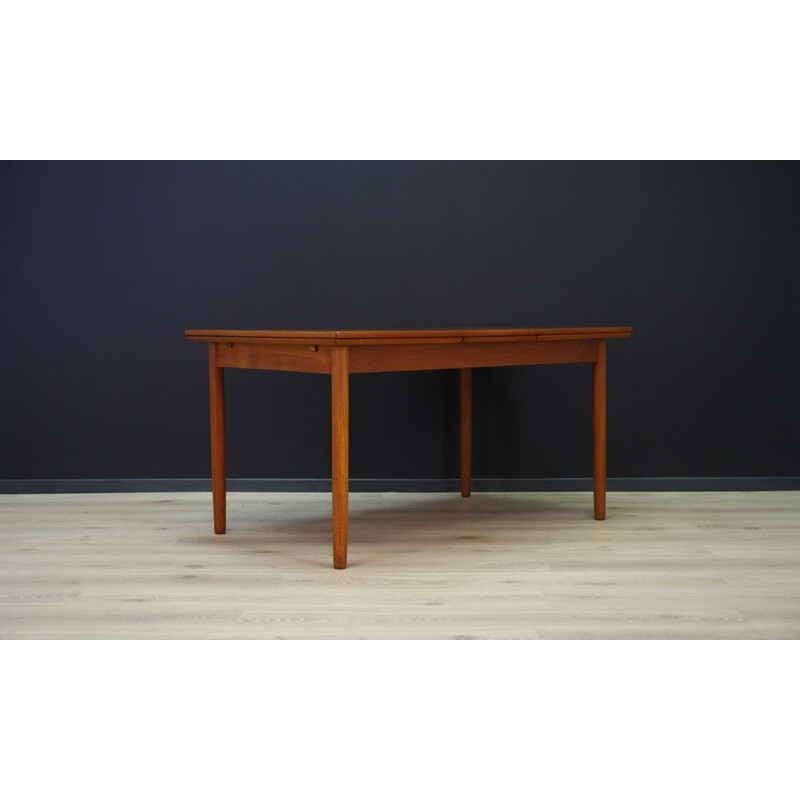 Vintage Danish dining table with extension - 1960s