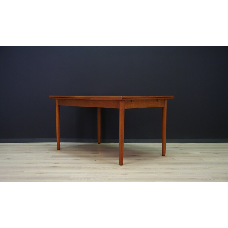 Vintage Danish dining table with extension - 1960s