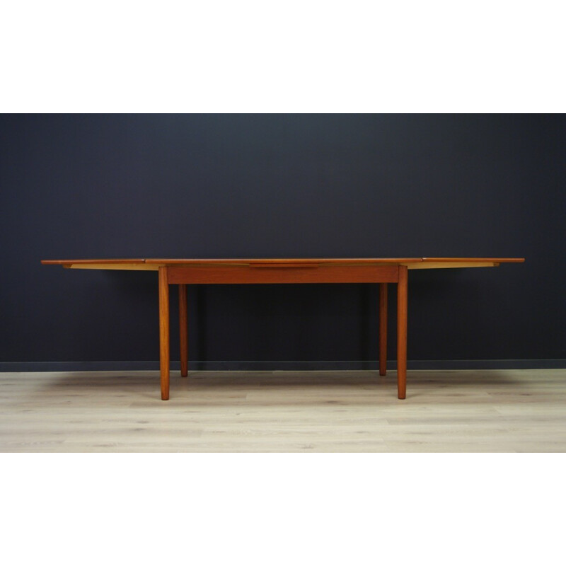 Vintage Danish dining table with extension - 1960s