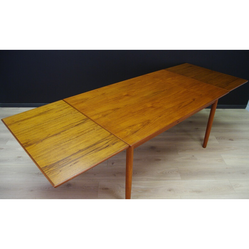 Vintage Danish dining table with extension - 1960s