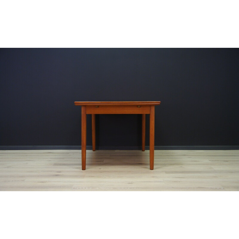 Vintage Danish dining table with extension - 1960s