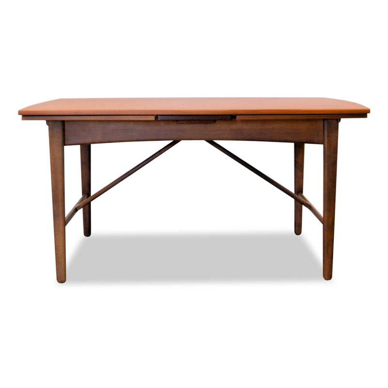 Vintage dining table in teak by Svend Aage Madsen for K. Knudsen - 1950s