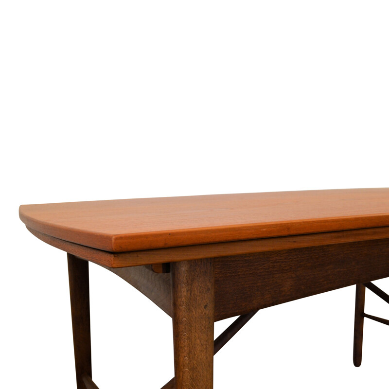 Vintage dining table in teak by Svend Aage Madsen for K. Knudsen - 1950s