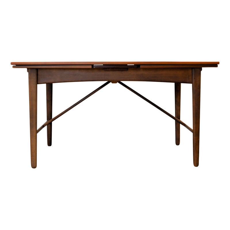 Vintage dining table in teak by Svend Aage Madsen for K. Knudsen - 1950s