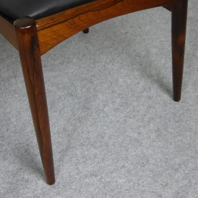 Set of 5 vintage dining chairs in rosewood by Johannes Andersen - 1960s