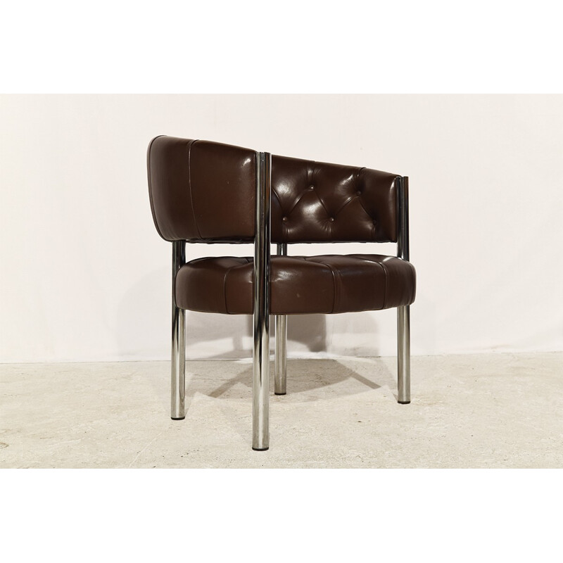 Suite de 4 fauteuils vintage "Lobby" par Trix et Robert Haussmann pour Dietiker - 1960