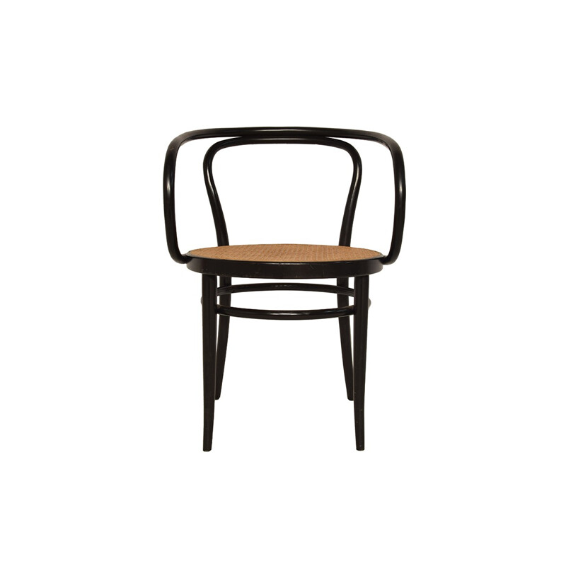 Vintage 10 black No.209 chairs by Thonet - 1980s