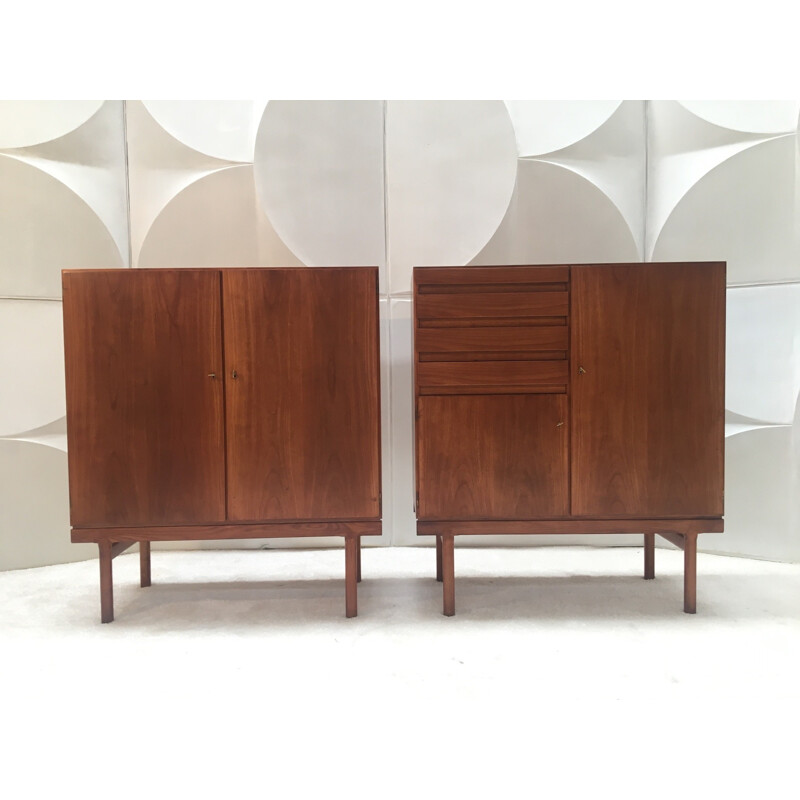 Vintage pair of cabinets by Jos De Mey for Van Den Berghe - 1960s