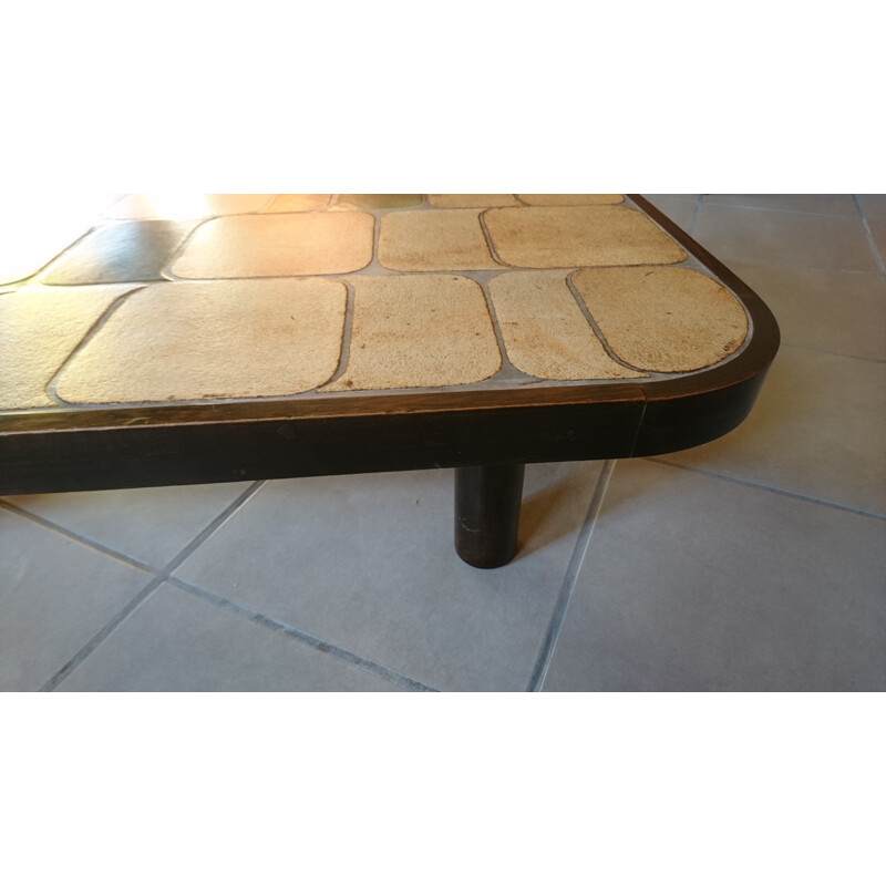 Vintage coffee table by Roger Capron - 1950s