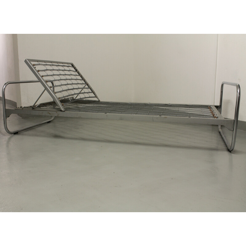 Vintage "Bauhaus" tubular bed by Alfred Roth for Embru - 1930s