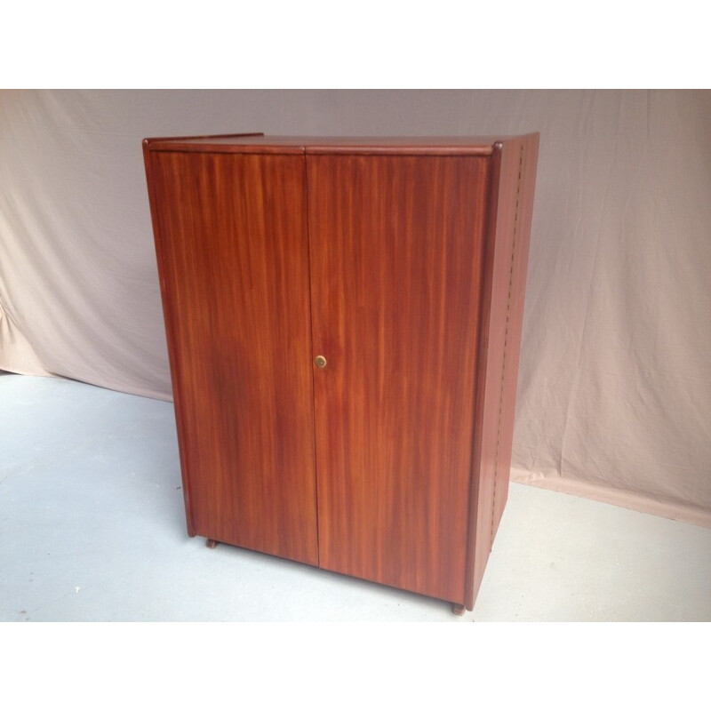 Vintage Box Desk in teak with drawers - 1970s