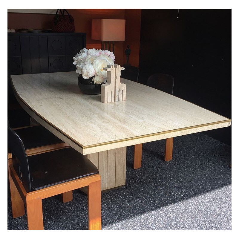 Vintage Dining table by Maison Jean-Charles - 1970s