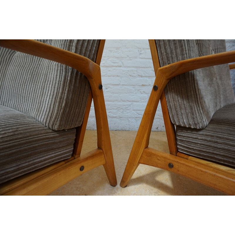 Set of 2 Vintage Easy Chairs by Ib Kofod-Larsen  - 1960s