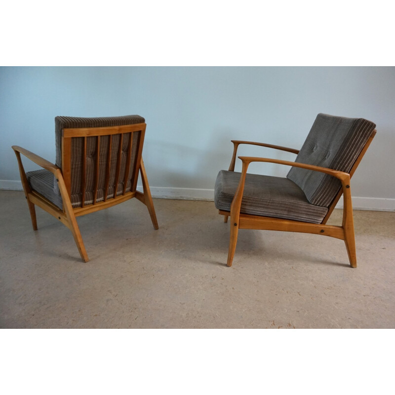 Set of 2 Vintage Easy Chairs by Ib Kofod-Larsen  - 1960s