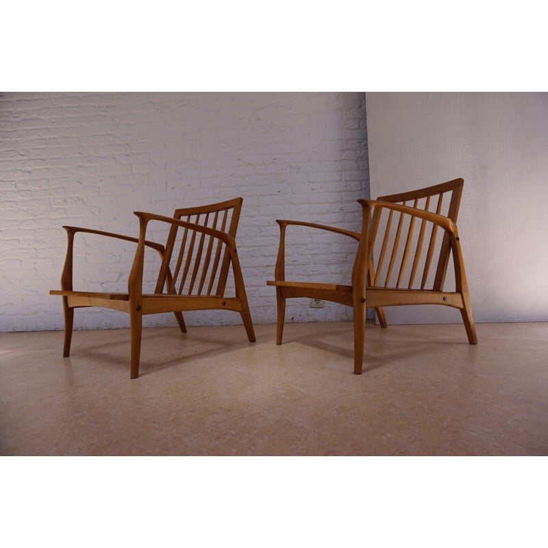 Set of 2 Vintage Easy Chairs by Ib Kofod-Larsen  - 1960s