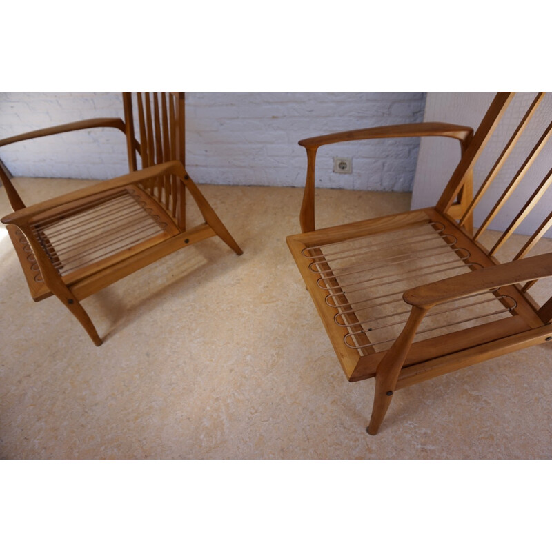 Set of 2 Vintage Easy Chairs by Ib Kofod-Larsen  - 1960s