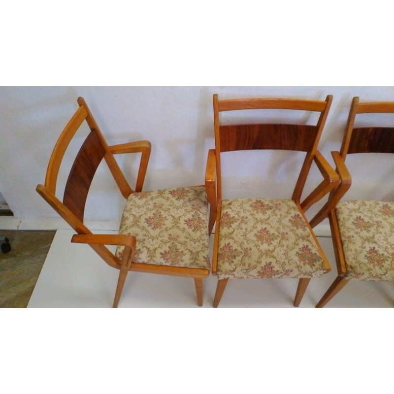 Set of 4 vintage JI-350 dining chairs for Jitona - 1960s